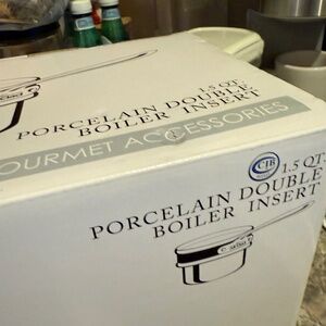 All clad double boiler porcelain insert